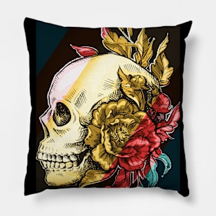 Skull - Dark Romantic Pillow