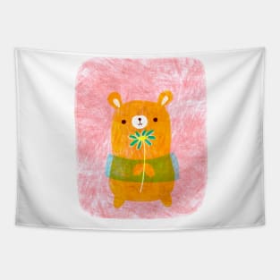 Honey Bear and Bee Tapestry