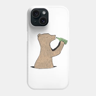 bear whit a beer Phone Case