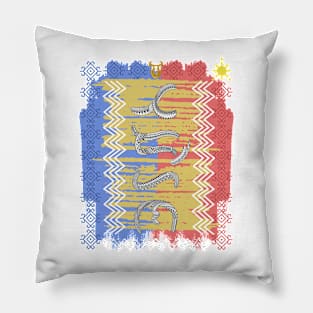 Philippine Flag / Baybayin word Tadhana (Destiny) Pillow