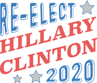 Re-Elect Hillary Clinton 2020 (Tri-Color) Magnet