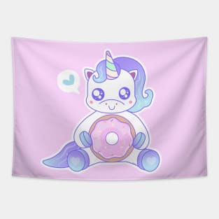 Donut Unicorn Tapestry