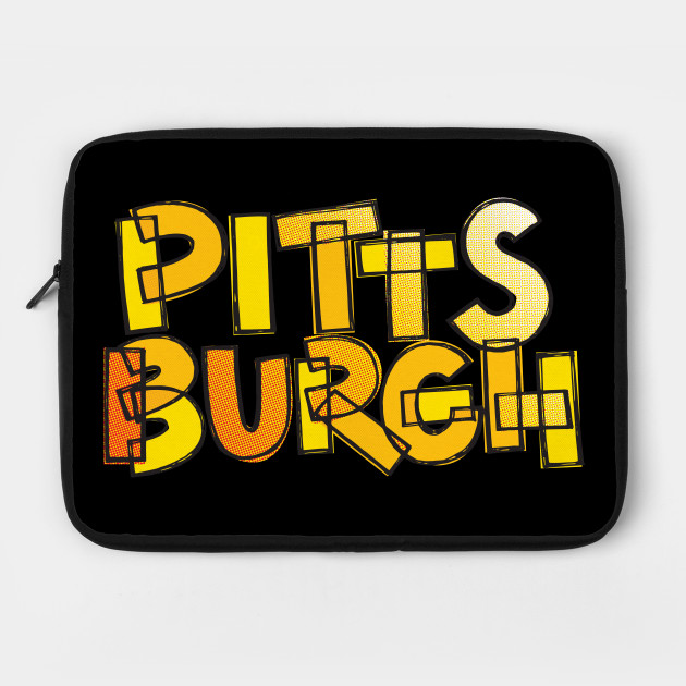 Pittsburgh Fan Black and Yellow Chunky Lettering