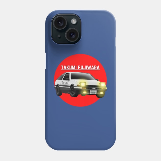 takumi fujiwara Phone Case by MOTOSHIFT