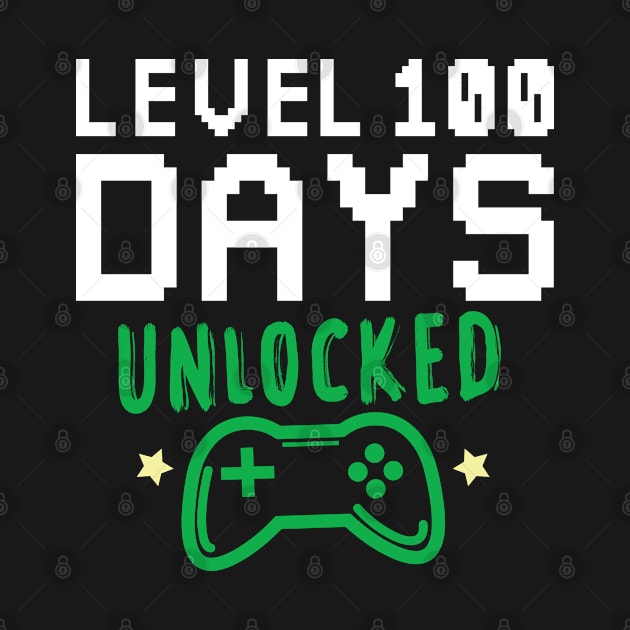 Level 100 Days Unlocked, 100th Day of School Gift Game Controller by Justbeperfect