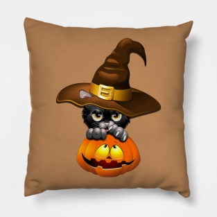 Witch Cat Pillow