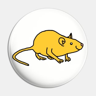 Yellow Rat Pin