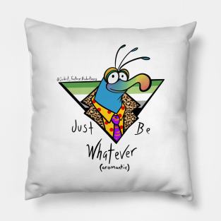 Aromantic pride whatever puppet weirdo Pillow