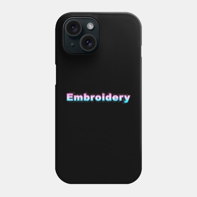 Embroidery Phone Case by Sanzida Design