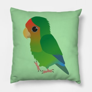 Cute peach faced lovebird Pillow