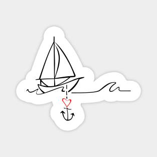 Sailing - Cause I love it! Magnet