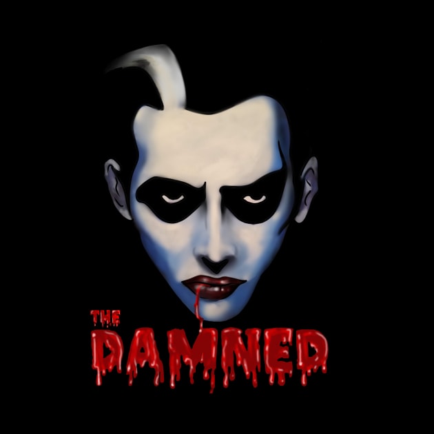 Dave Vanian The Damned by Scott Poling Art