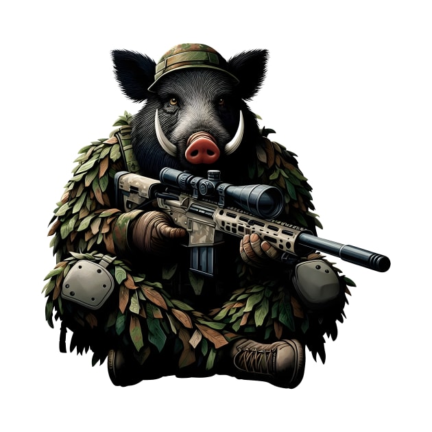 Sniper Wild Boar by Rawlifegraphic