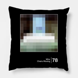 Chairs Missing - Minimal Graphic Design Artwork Pillow