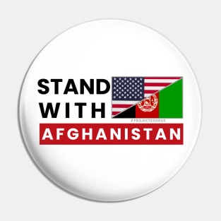 Stand with Afghanistan (light background) Pin