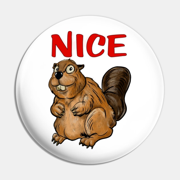 A Valentines Day Beaver Pin by silentrob668