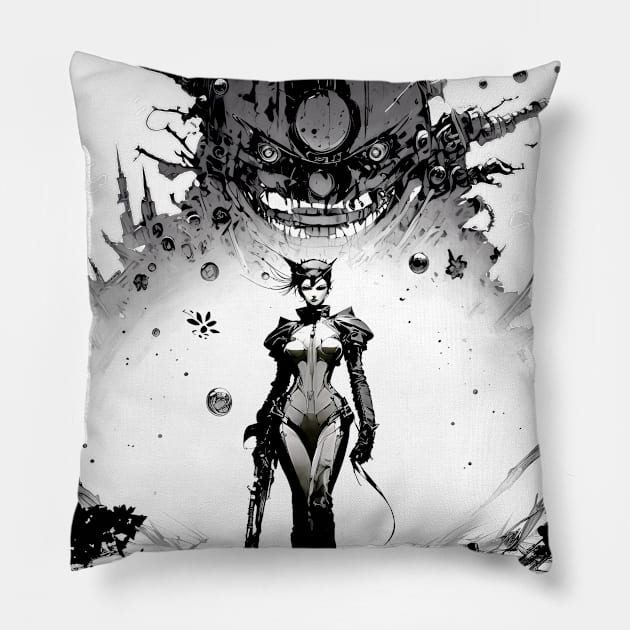 Strong Women of the Future No. 1 Pillow by Puff Sumo