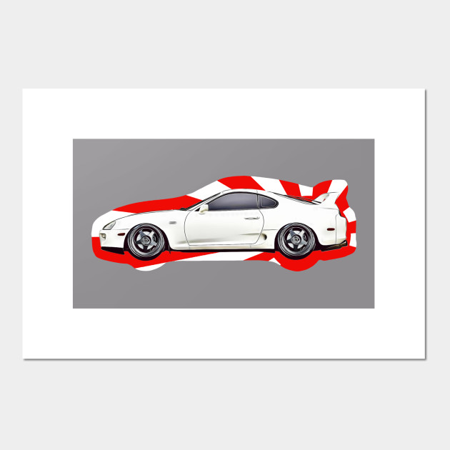 Wall Art 2JZ-GTE TOYOTA Supra TT MK4 Tuned Poster Print Retro Poster