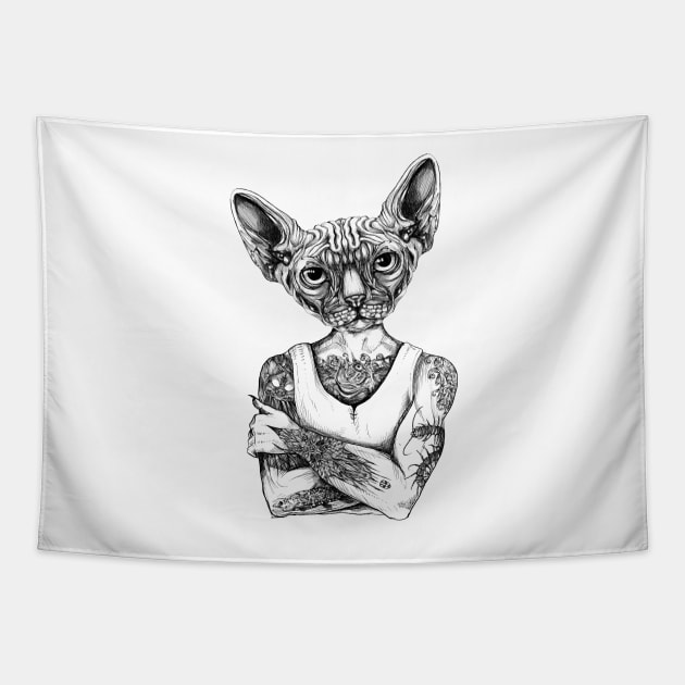 Sphynx Tapestry by fakeface