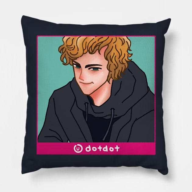 Andrey Rublev looking at you :) Pillow by dotbyedot