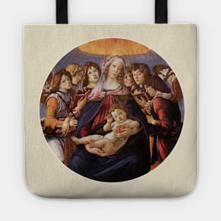 Madonna and Child with Angels by Sandro Botticelli Tote