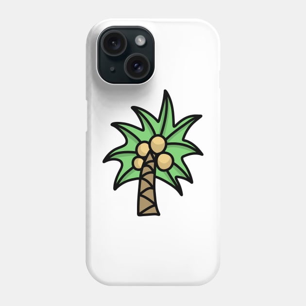 Cute coconut tree Phone Case by PanyaCreative