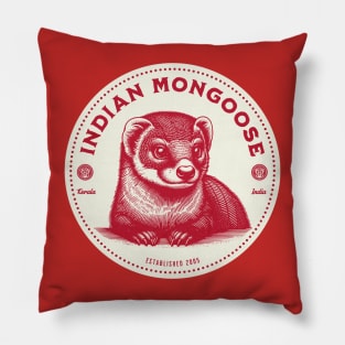 Indian mongooses from Kerala, India Pillow