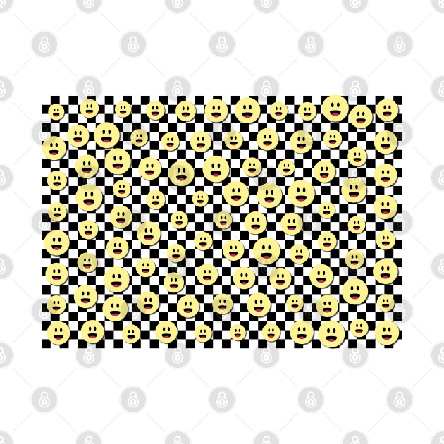 Checkerboard Background,Smiles by designgoodstore_2