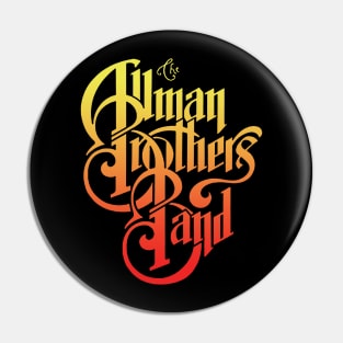 Retro 70's Allman Brothers Band Rock Logo Pin