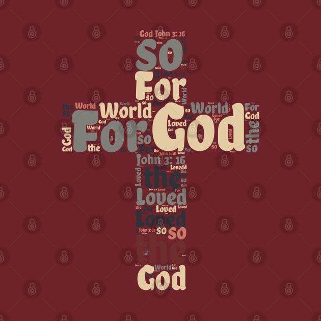 Easter cross, word cloud by Country Gal