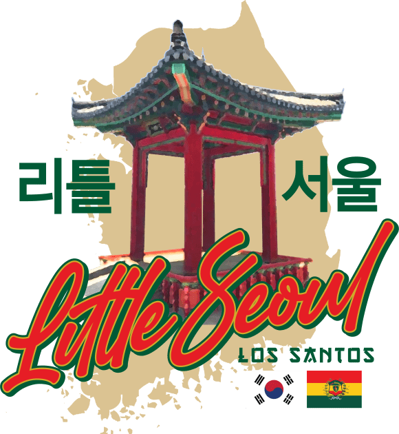 Little Seoul Kids T-Shirt by MindsparkCreative