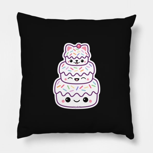 Kitty Cat Cake Pillow by sugarhai