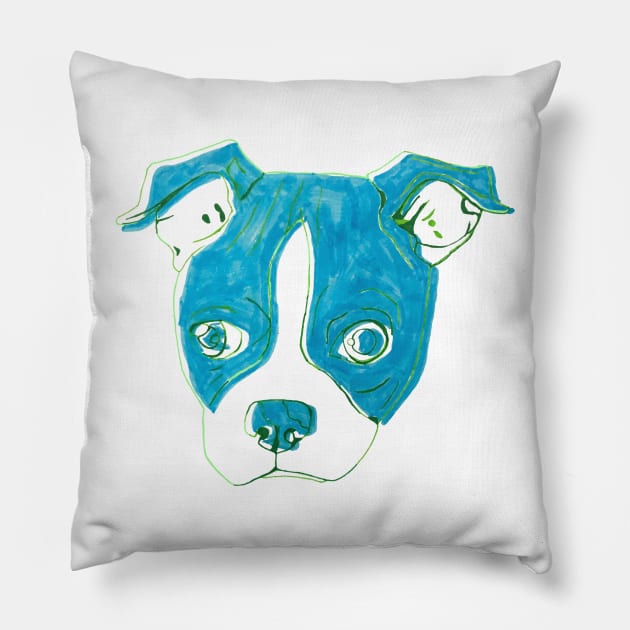 Boston Terrier Puppy Pillow by RaLiz