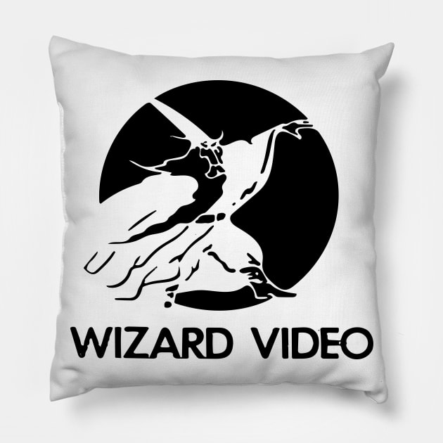 Wizard Video Pillow by TheCosmicTradingPost