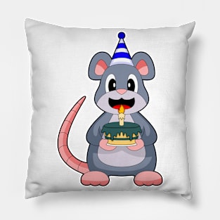 Mouse Birthday Candle Cake Pillow