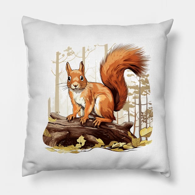 Squirrel Whisperer Pillow by zooleisurelife