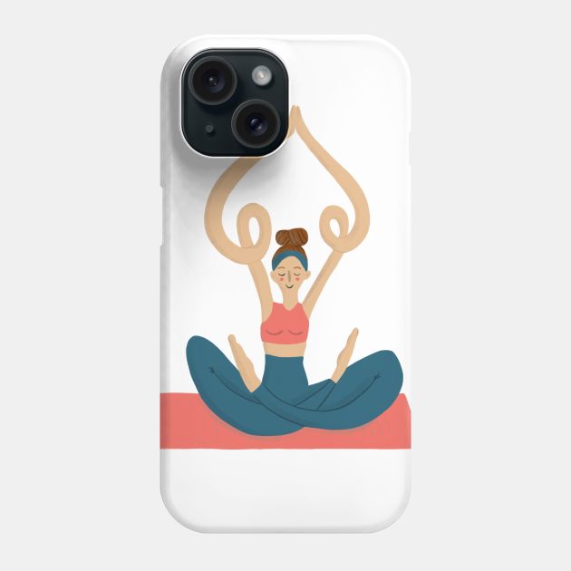 Yoga Phone Case by Mary Mastren