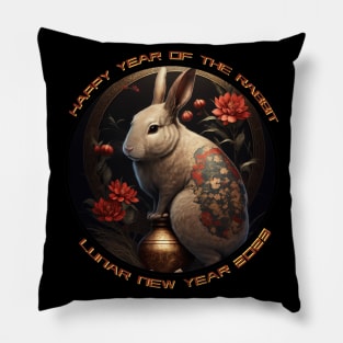 2023 Year of the Rabbit / Lunar Year 2023 / Chinese New Year/ Zodiac Animal Tee Pillow