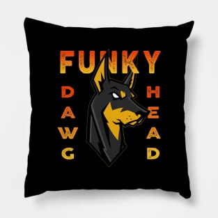 Funky Dawg Head Pillow