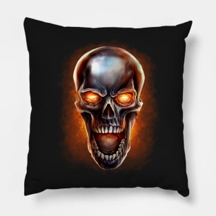 Metal Skull Pillow