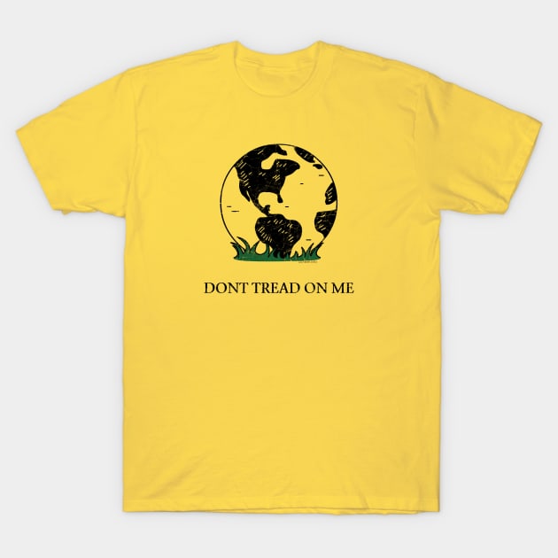 Earth Gadsden Flag (Don't Tread on Me) - Earth Gadsden Flag - T-Shirt |  TeePublic