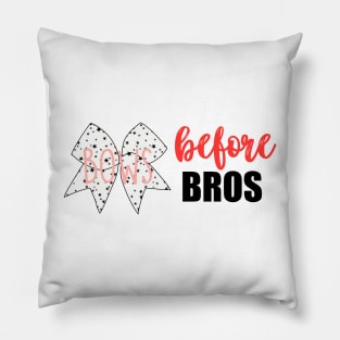 bows before bros Pillow