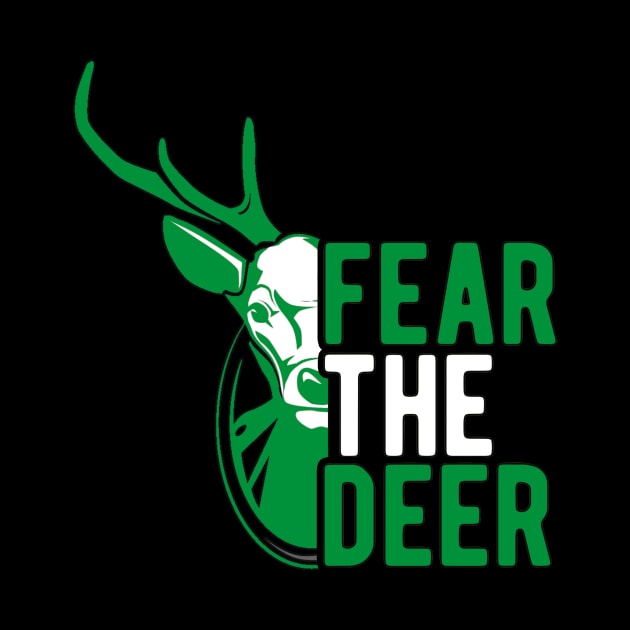 Basketball Milwaukee Fear Deer Hunting Sports Lovers Fans Wisconsin Basket by andreperez87