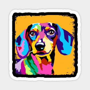 Dachshund Pop Art - Dog Lover Gifts Magnet