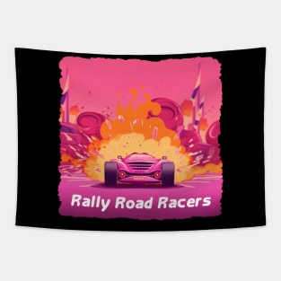 Rally Road Racers Tapestry