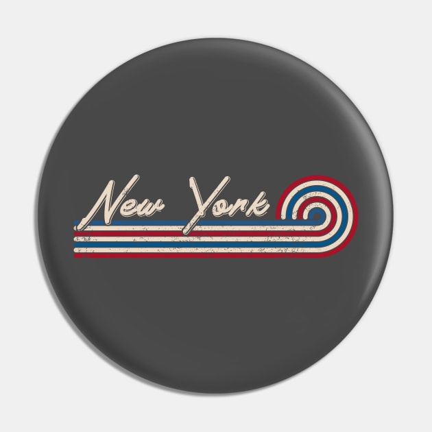 NY New York City Original & Classic New York  City NY Red White Blue Pin by Nichole Joan Fransis Pringle