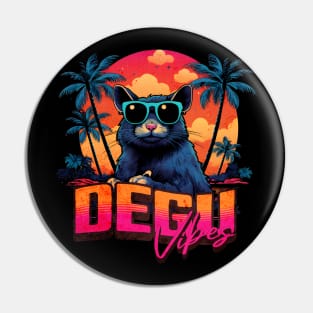 Retro Wave Degu Miami Pin