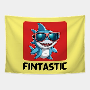 Fintastic | Shark Pun Tapestry