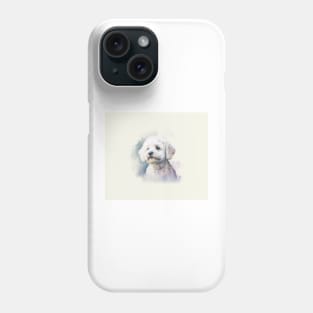 Bichon Frise Watercolour Style Painting Phone Case