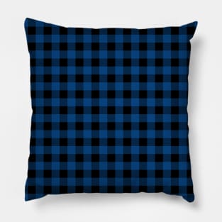 Blue Plaid Pattern Pillow